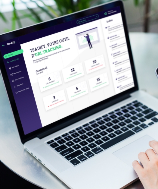 Tradify, l'URL Tracking