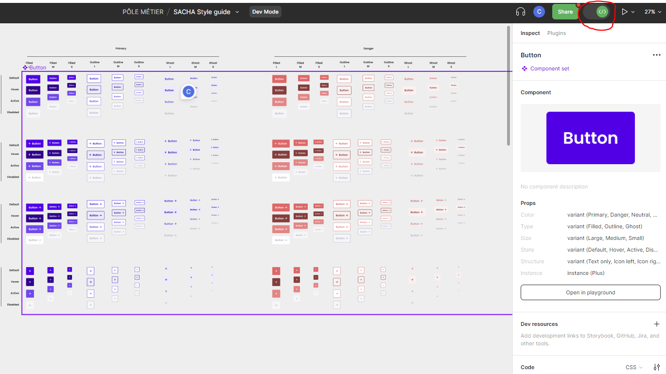 Activable du Dev Mode